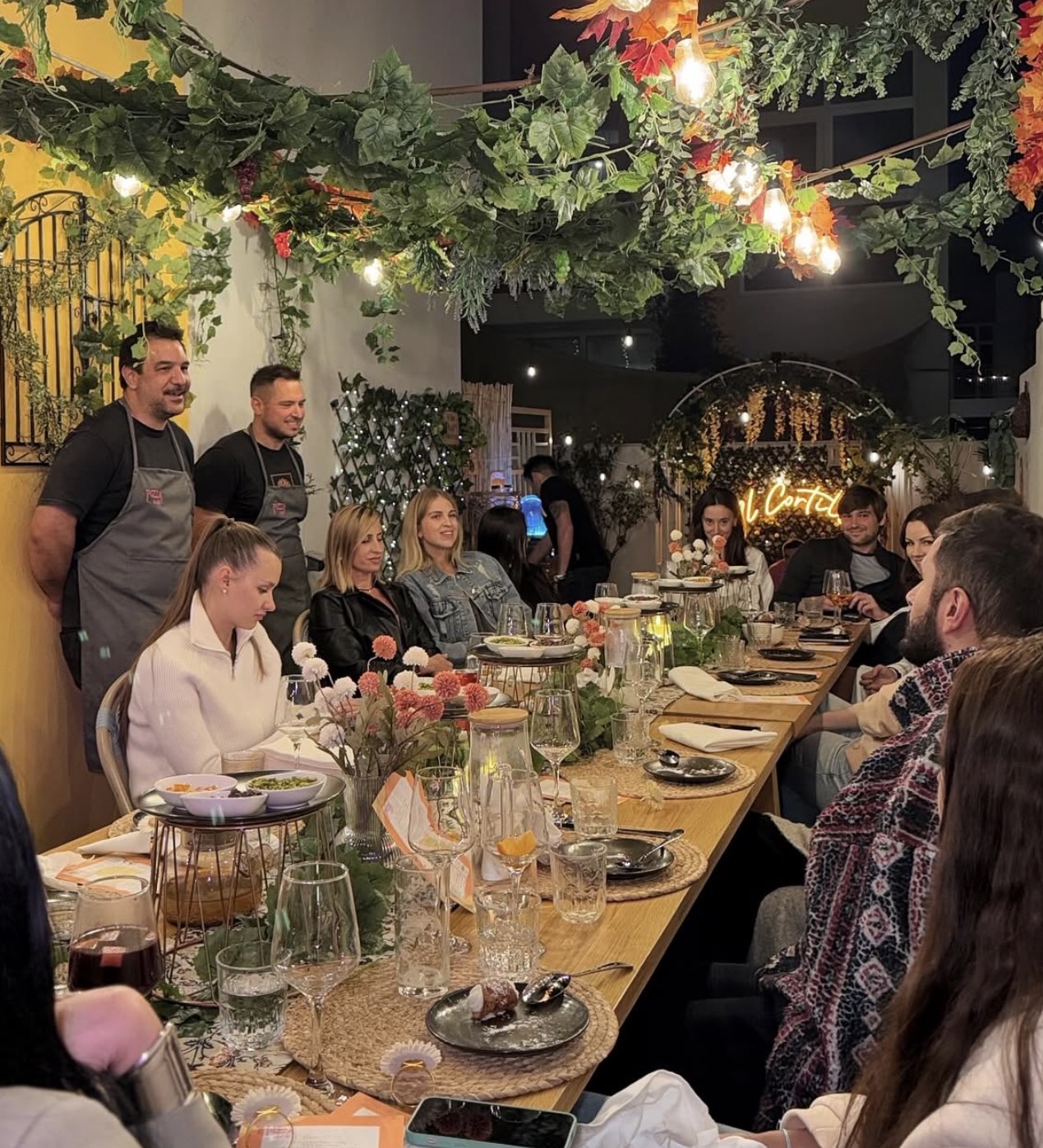Corporate team dinner event in Dubai