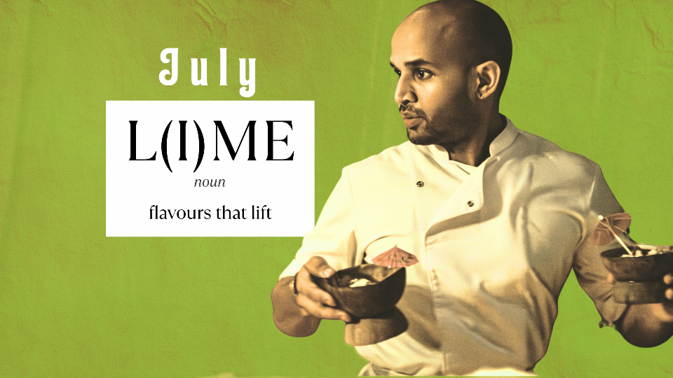July menu 309 L(i)me - Caribbean flavours